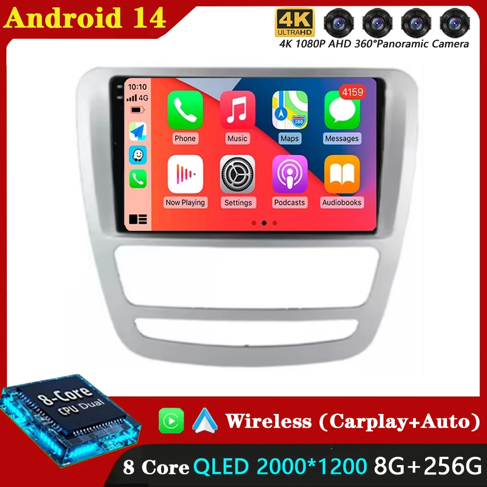 

Android 14 GPS-навигация для JAC T6 T8 2015 2016 2018 2022 2021 Автомобильный радиоприемник DVD-плеер Головное устройство Стерео Carplay Авто 360 Камера 4G