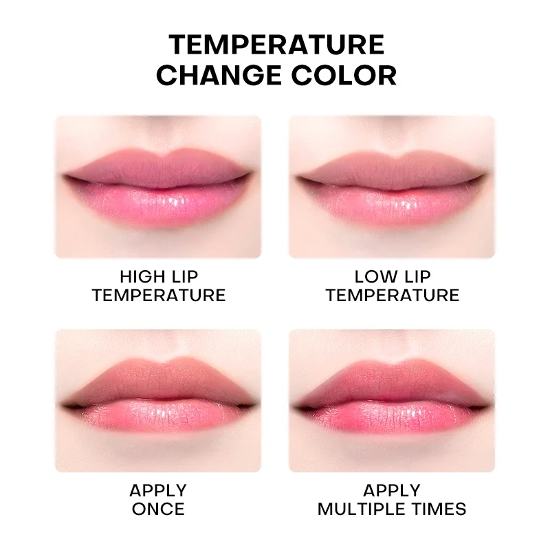 MISTINE Pink Strawberry Temperature Color Changing Lip Balm Lipstick