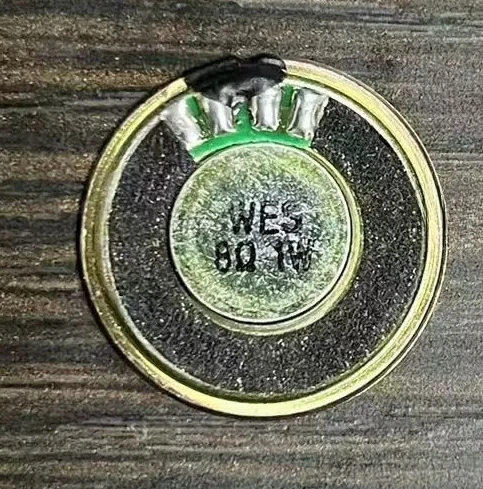 50pcs round iron shell 28 speaker 8 ohm 0.5 watt 1 watt