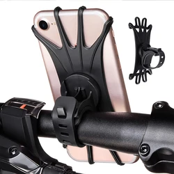 360 Rotate Bicycle Mobile Phone Holder Rotating Silicone Bicycle Cell phone Holder Motorcycle Handlebar Holder For 4.0-6.0 Inch