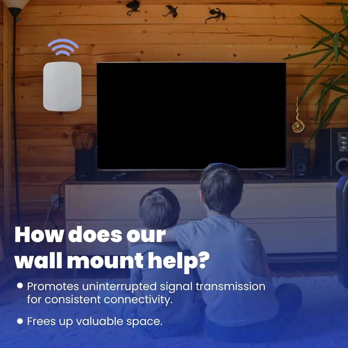 A85P Router Wall Bracket for EERO Max 7 Aluminum Alloy Wall Mount Sturdy & Durable Space Saving Wall Mount Holder