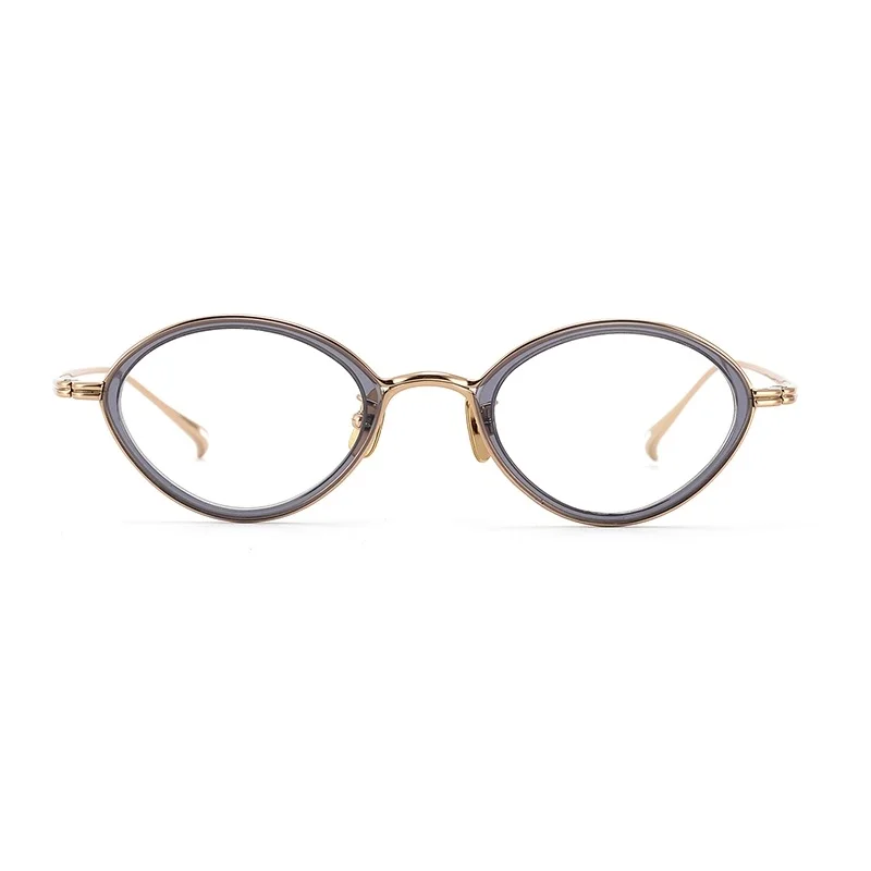

Fill Extra Glasses Men Super Thin Medical Aviation Stainless Steel Retro Round Eyeglasses Women Spectacle Frame