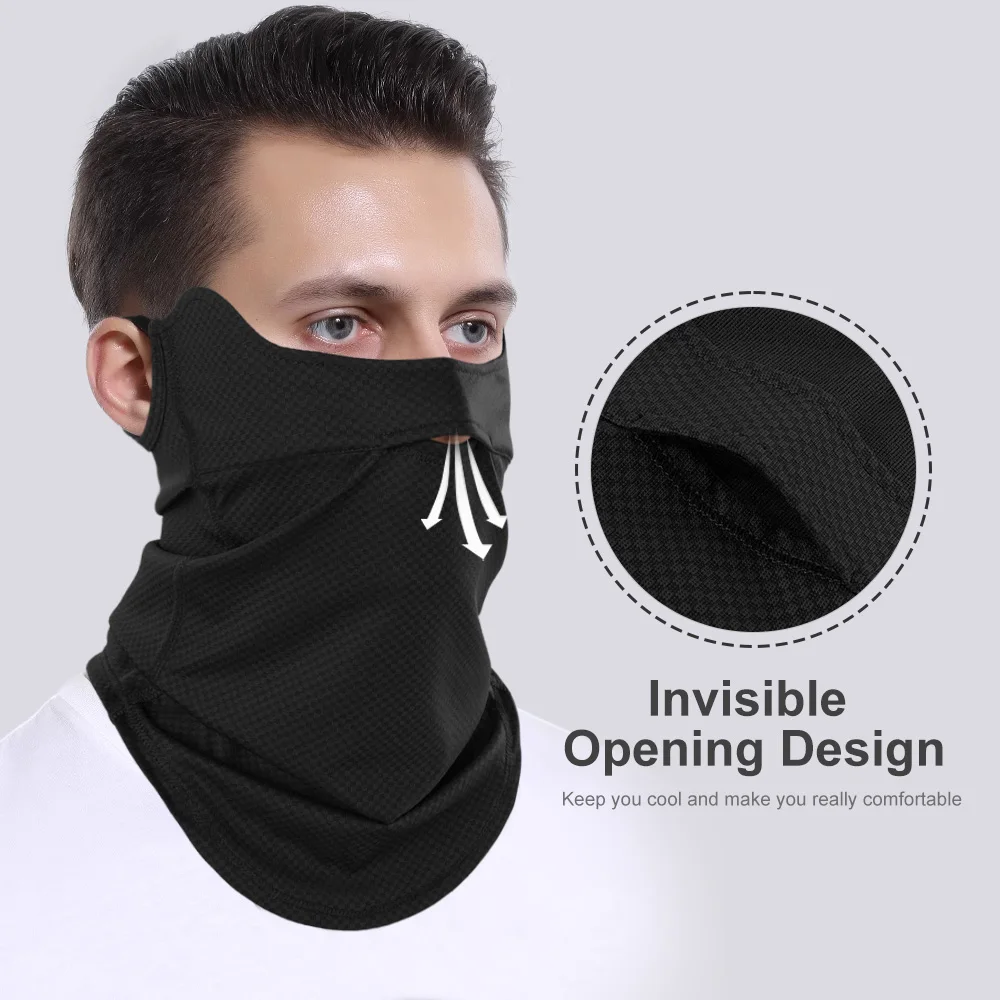 Motorcycle Face Masks Breathable Cool Sun Protection Scarf Windproof Half Face Covering Outdoor Cycling Motorbike Rider Gear