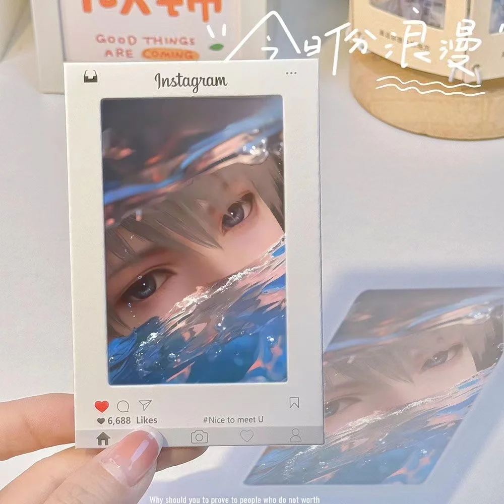 

Anime Love and Deepspace Sylus Rafayel Zayne Transparent Card Reversal Films Super Definition Photograph Bookmark Birthday Gifts