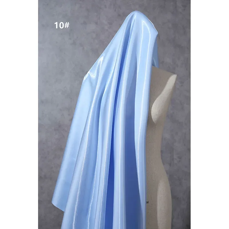 光沢のあるメタリックリキッドサテン生地,反射銀河光沢生地,ファッションドレススーツ用生地,デザイン素材,高級品,50x150cm