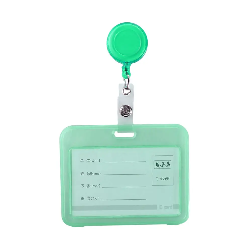 

Card Storage Case With Chain With Keychains Bus Card Holder Student Card Sleeves Credit Cards Protector Transparent Card Cover