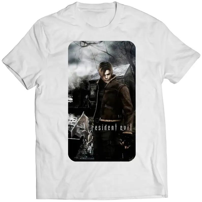 Leon S. Kennedy Biohazard Residence Evil 4 Premium Unisex T-shirt (Vectorized Design)