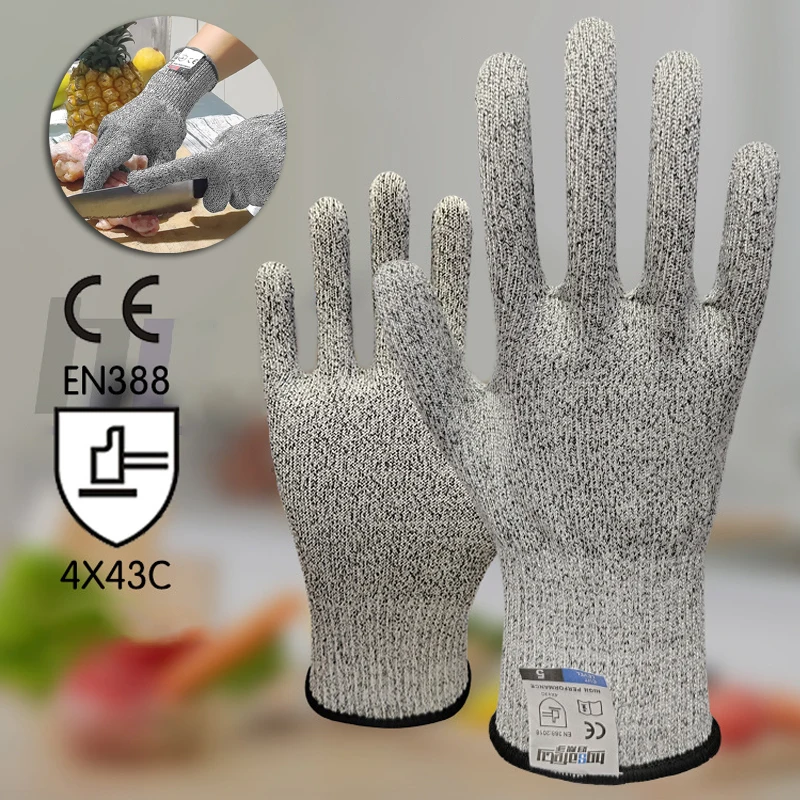 Level-five Industry Anti Cutting Gloves Unisex Safety Wear-resistant Work Gloves Multi-Purpose Kitchen Garden Anti-Scratch Glove