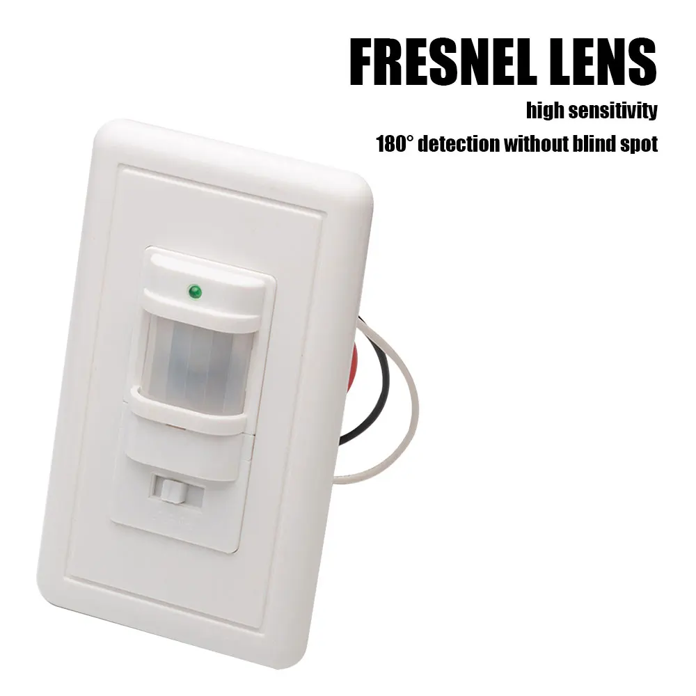 110V-240V AC ON OFF Auto Wall Mounted Motion Sensor Switch Automatic Infrared Light Switch with light Control Sensor