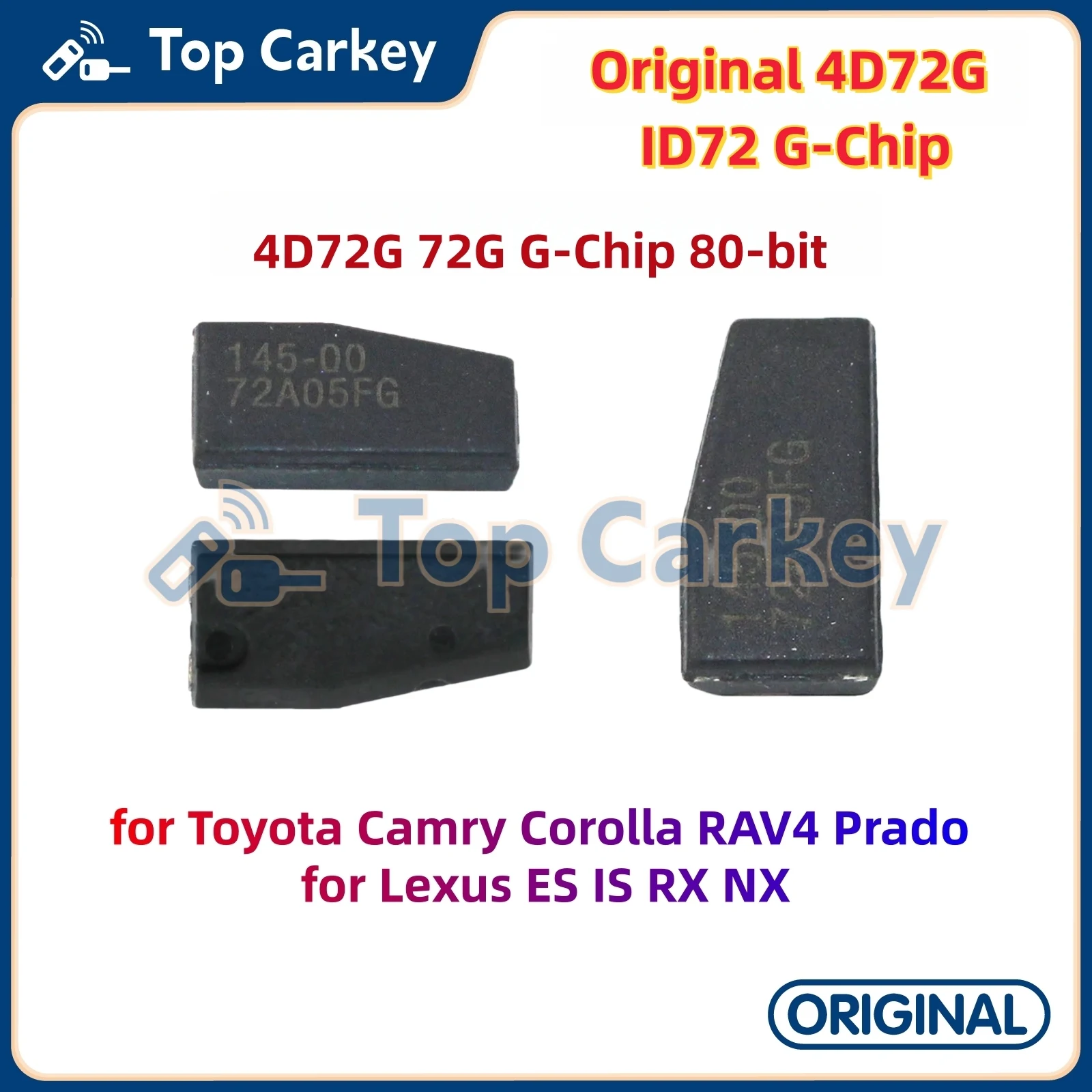3/5/10pcs Original 4D72G ID72 G-Chip 80-bit Transponder Chip for Toyota Camry Corolla RAV4 Prado for Lexus ES IS RX NX