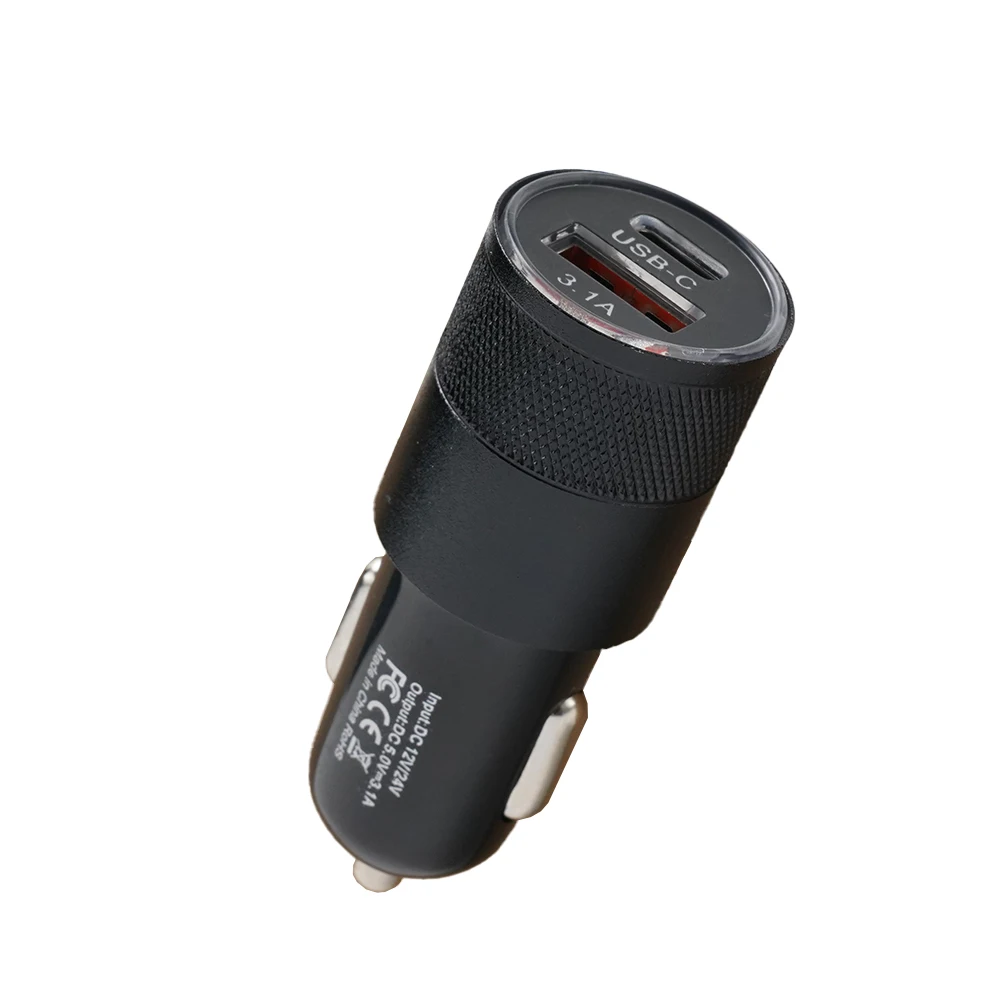 Car Charger 66W USB Car Charger Quick Charge 3.0 Type-C Fast Charging Phone Adapter Internal Spare Parts Car Accessories