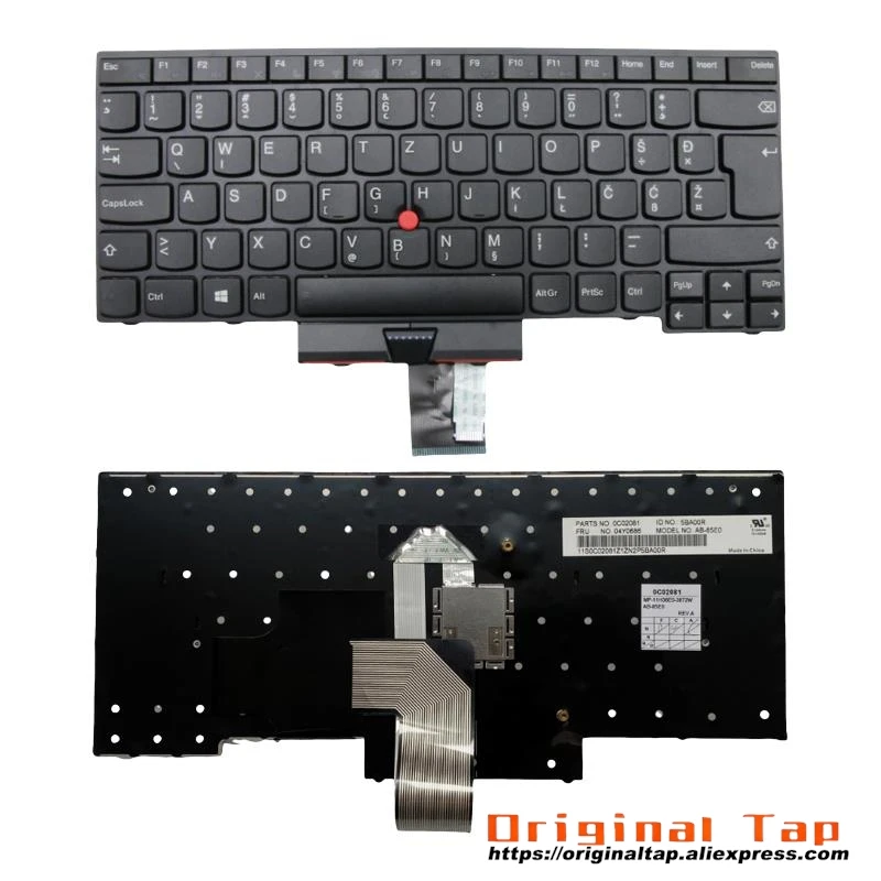 SI Slowenische Tastatur für Lenovo Thinkpad T430U 04Y0701 04Y0738