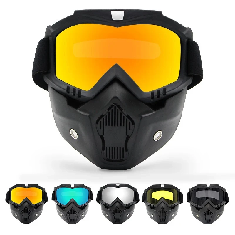 

Dustproof Motocross Glasses Adjustable Motorcycle Goggles Breathable Full Face Protective Dirt Bike Motorbike Dirt Bike Off-road