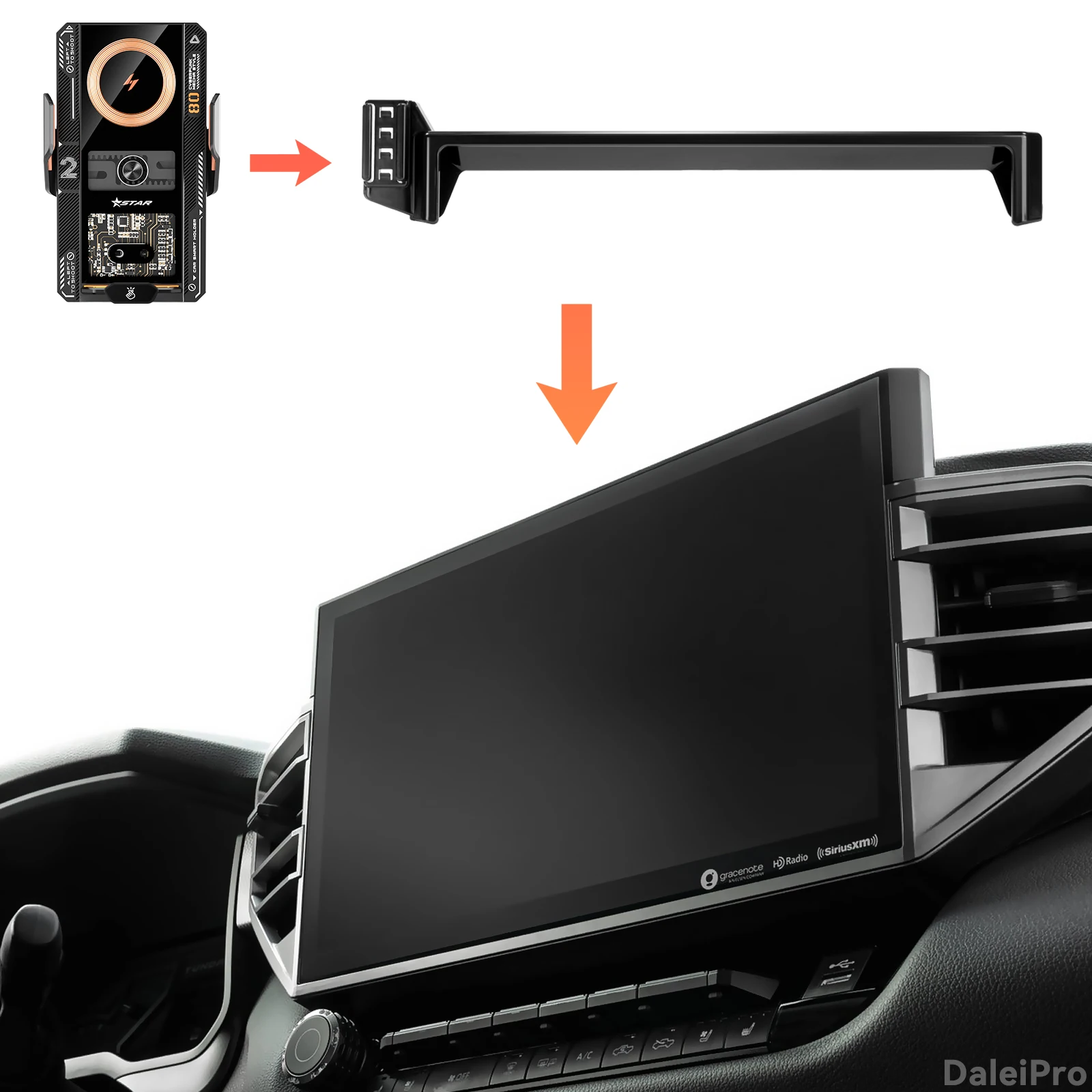Für Toyota Tundra Sequoia 2022-2024 2025 2026 Fahrzeugspezifische Telefonhalterung Auto-Smartphone-Halterung Bildschirm-Fixierhalterung Zubehör – Detail 1