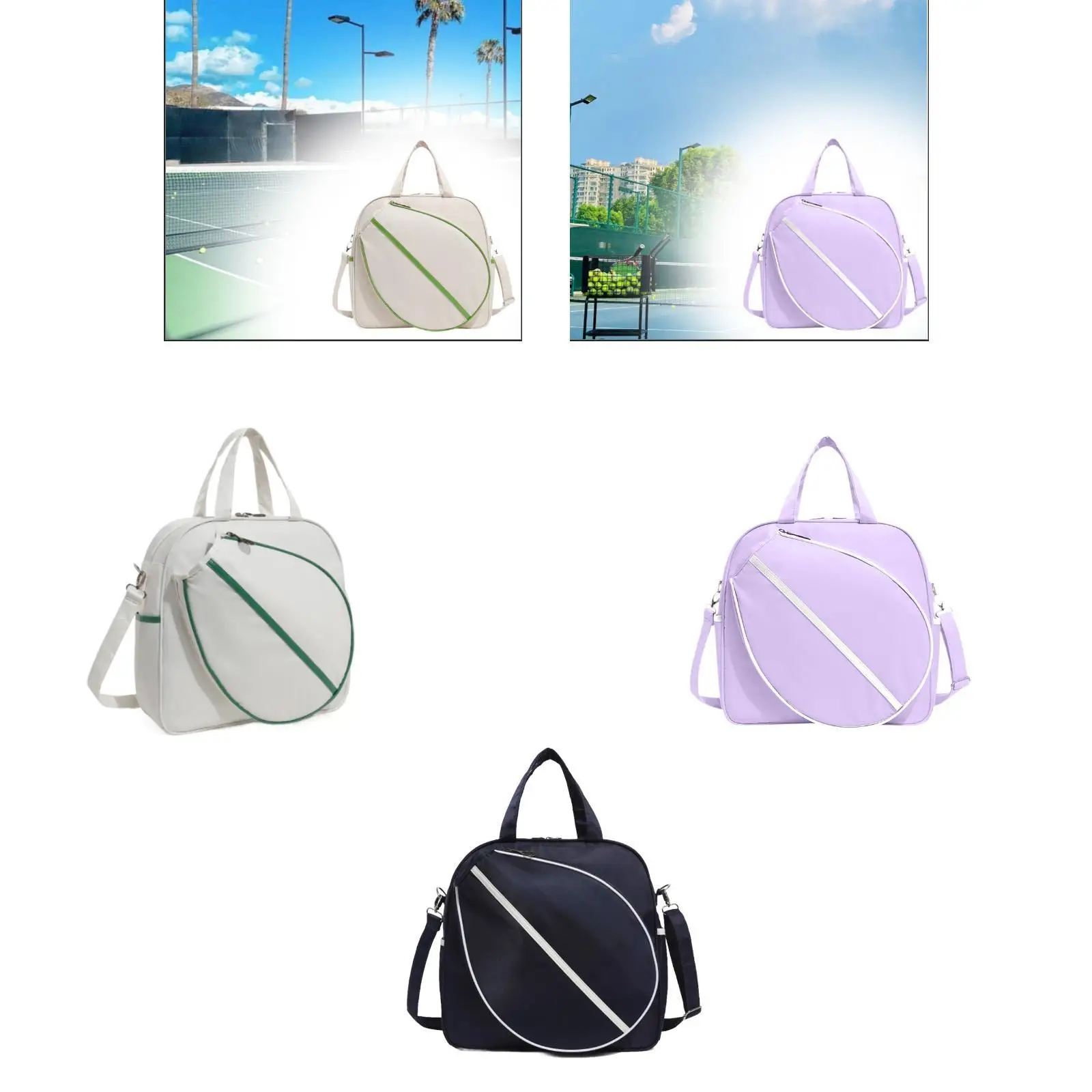 

Tennis Bag Sports Bag Fitness Sport with Removable Shoulder Strap Carry Bag