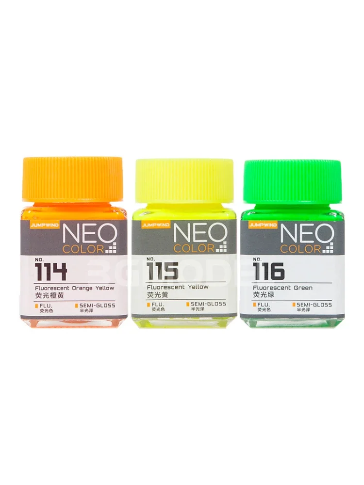 دهانات بالورنيش ذات أساس زيتي ، لون فلورسنت ، أدوات طلاء نماذج ، فرشاة رش ، صبغة ذاتية الصنع ، 18 * * #4
