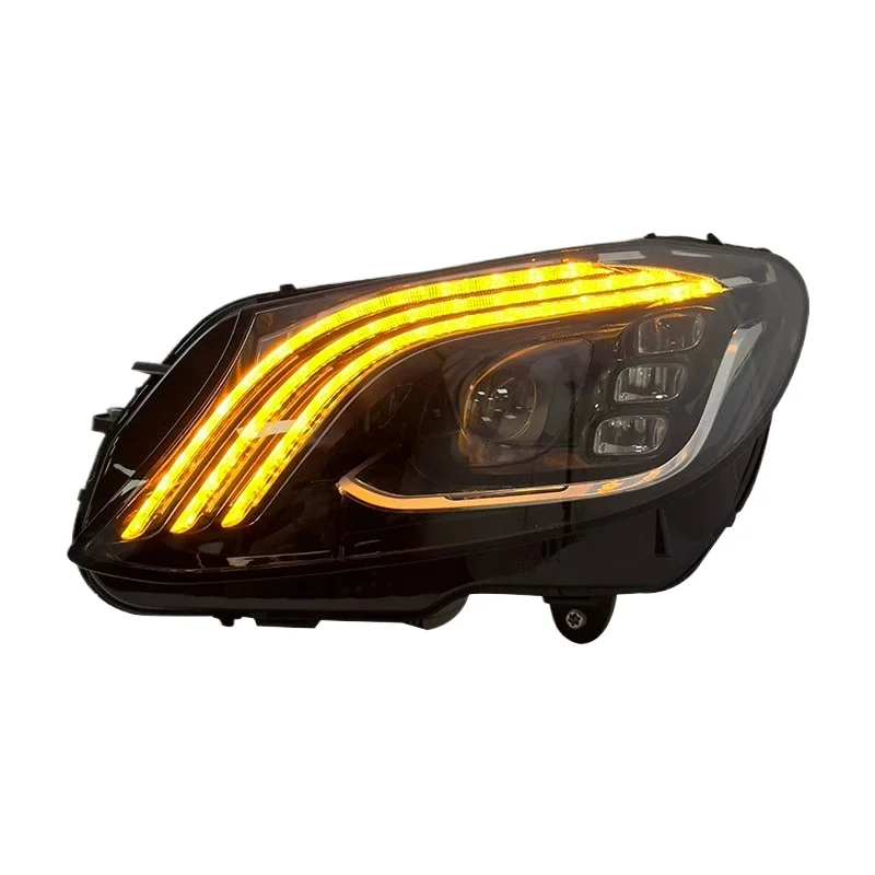 -For Upgraded Style Full LED Headlight Assembly for C-Class W205 2015-2021 Sequential Turn Signal DRL*