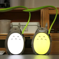 Creative Cartoon Totoro Charging Night Indoor Light Animal LED UBS Table Lamp Children's Gift Reading Desk Lamps Room Decor