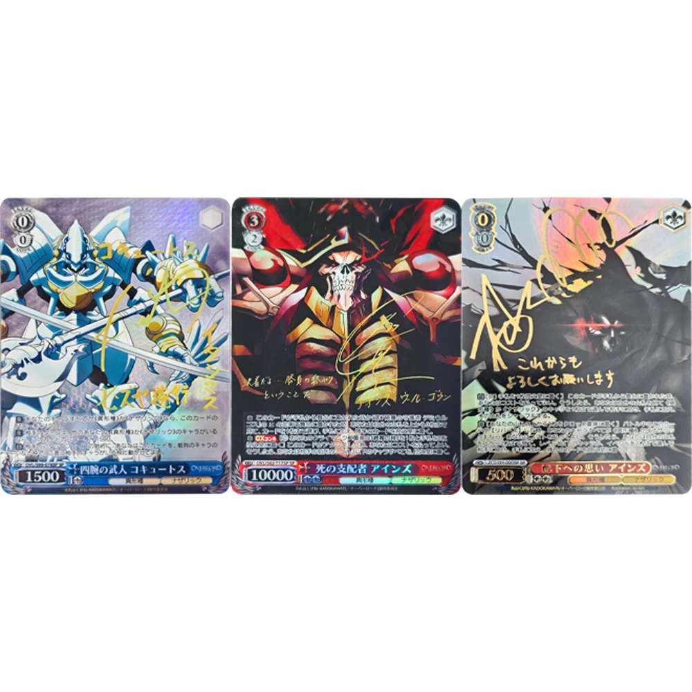 

Anime Collection Card Signed Weiss Schwarz SP Character Trial Deck Overlord OVL/S62-T17SP SP Holo Foil Card Child Gifts Toy