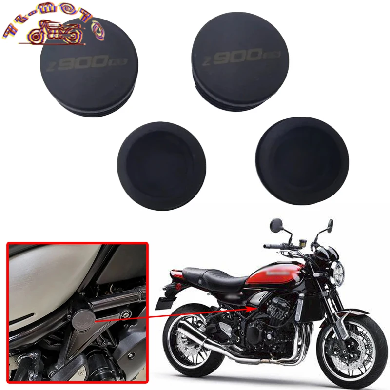 

Motorcycle Accessories Frame Hole Cover Caps Plug Decorative Frame Cap Set Fit For Kawasaki Z900RS Z 900RS Z900 RS 2017-2020