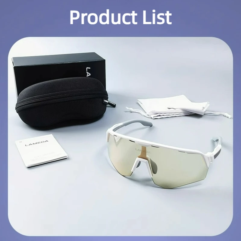 LAMEDA Cycling Night Vision Glasses Color-Changing Light-Enhancing Day Night Use Sport Eyewear for Bicycles - Image 6