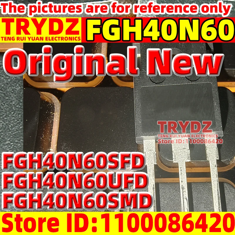 5-1 peças Originais Novas FGH40N60 FGH40N60SFD FGH40N60SMD FGH40N60UFD TO-247