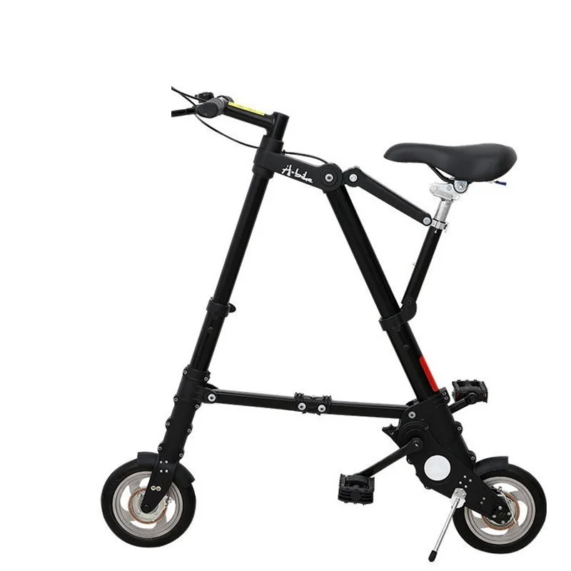 Foldable Bike 8 Inch Aluminum Alloy Cycling Ultra Light Mini Bicycle adult office worker Pneumatic tire