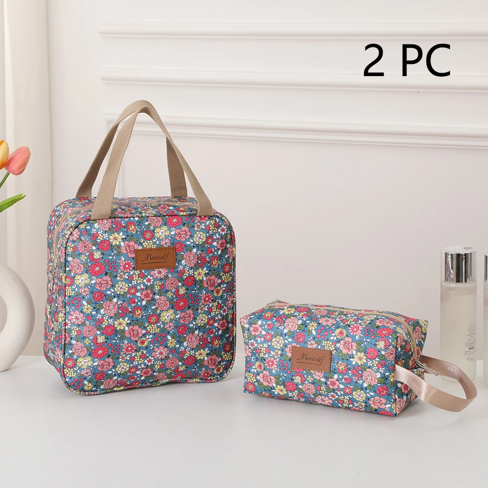 

Hand-held makeup bag, toiletry bag, travel outdoor large capacity storage bag, two-piece set