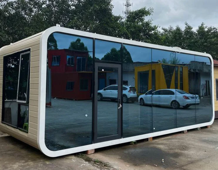 Tendas sísmicas resistência ao terremoto Portable Prefab Container Space Cabin Casa Pré-fabricada Living Container Escritório