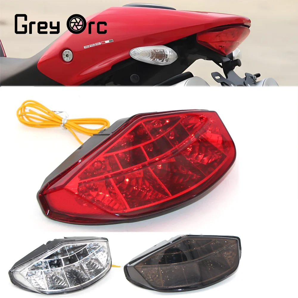

For Ducati Monster659 Monster 659 2012-2015 2013 2014 Integrated LED Tail Light Turn signals lighting Motorcycle Accessories