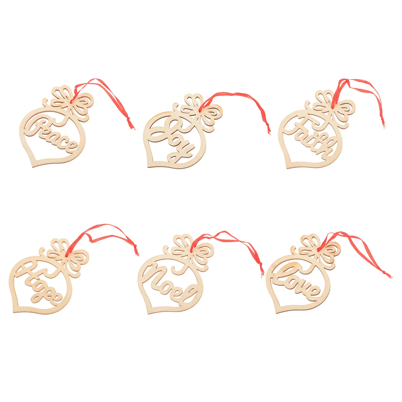

Cutouts Wooden Heart Decoration Unfinished Painted Hanging Crafts Christmas for Adults