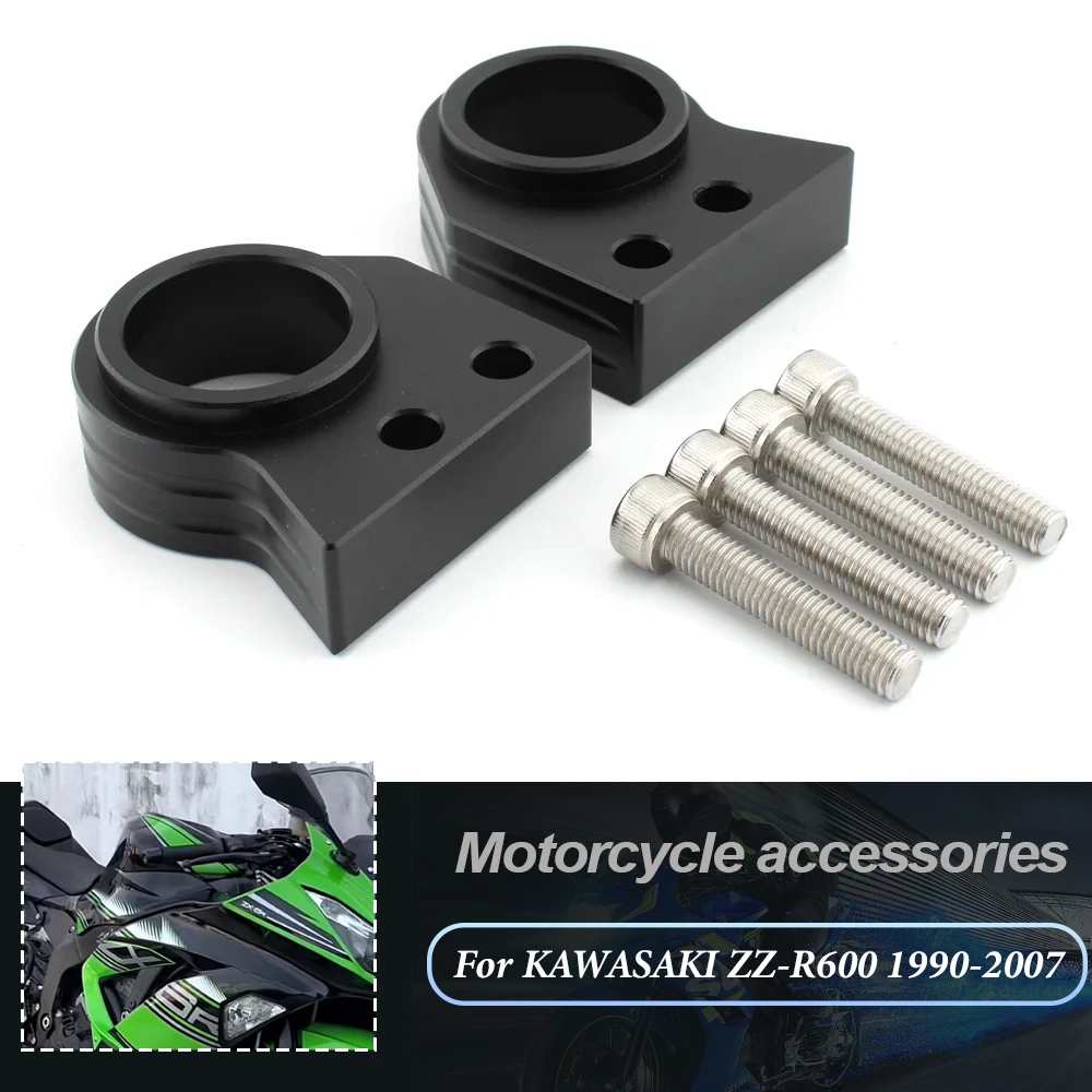 

2x Motorcycle Handlebar Riser Aluminum Alloy Riser Extender Parts Handle Bar Risers For KAWASAKI ZZR600 ZZ R400 Zzr600 1990-2007