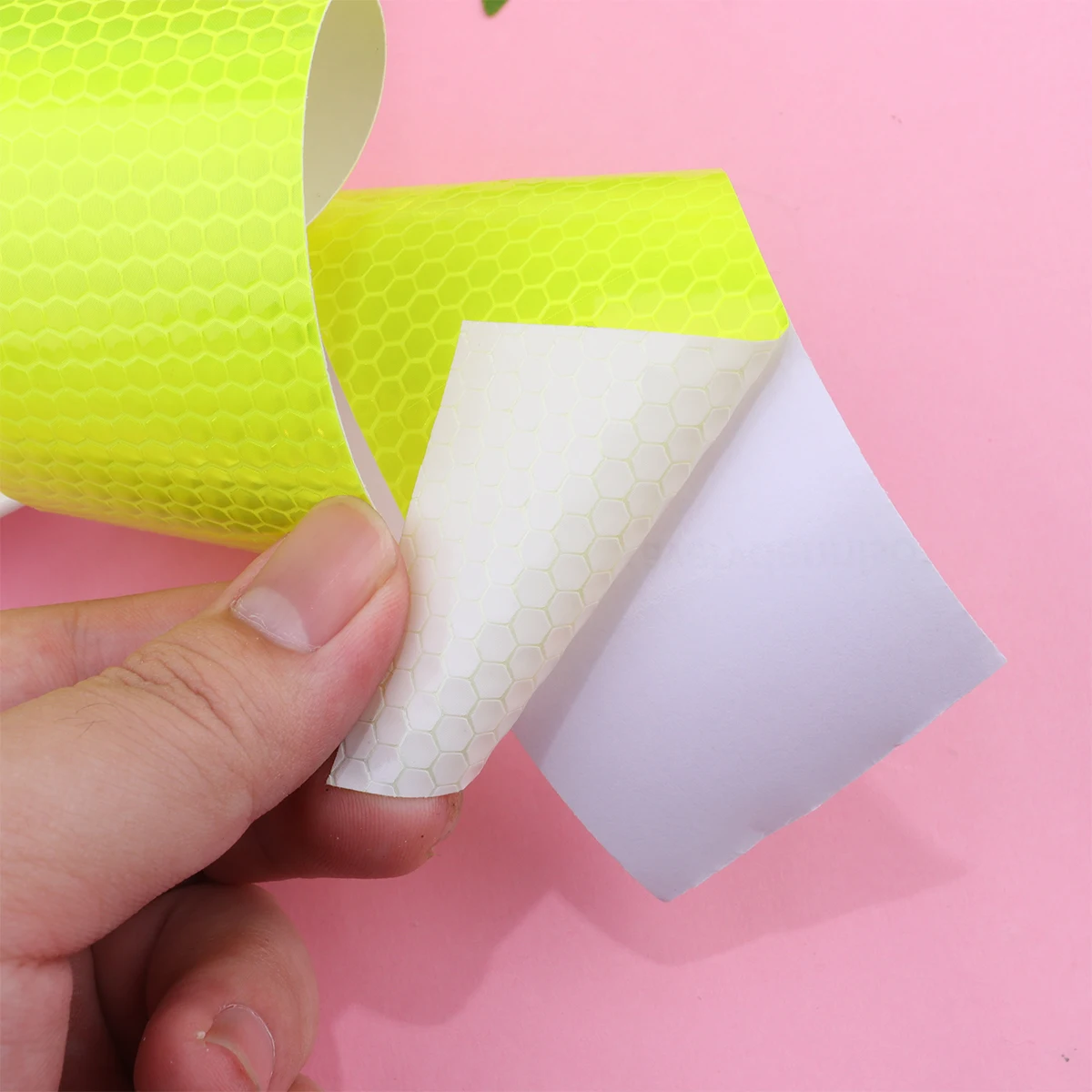 Reflective Tape Sticker Waterproof Warning Strips Trailer Reflectors Car Safety Mark Honeycomb Pattern Long Life