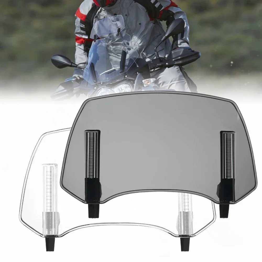 Motorcycle Windshield Deflector Adjustable Extension Universal for BMW R1250GS R1200GS for Yamaha for Honda Heighten Windscreen