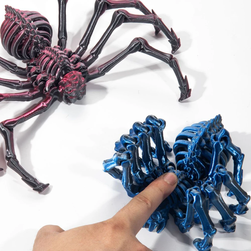 3D Printed Model Toys Spider Multi-jointed Movable Simulation Distinctly Animal Figures Desktop Ornaments Boys Gifts Novelty Toy