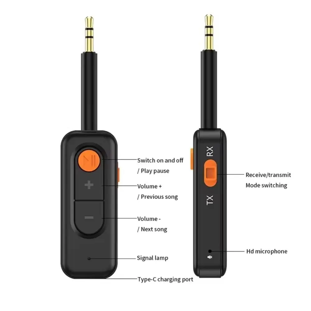 2-in-1 5.4 Audioempfänger 3,5 mm AUX Wireless Bluetooth Wireless Adapter Mini Jack Audio Sender Empfänger Handy