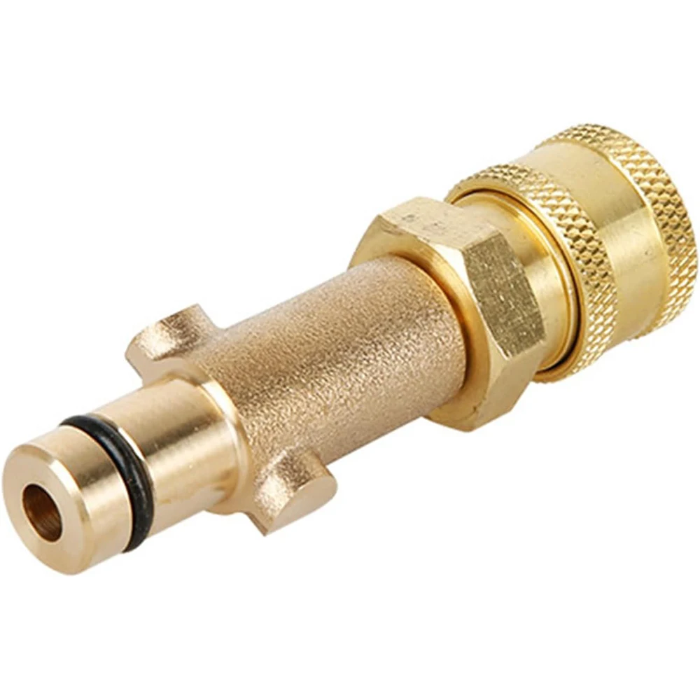Heavy-Duty Brass Pressure Washer Adapter Convert Nilfisk Gerni to 1/4