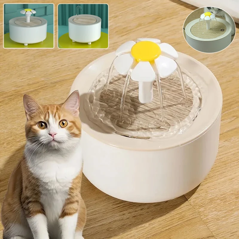 

1.5L Pet Water Fountain Automatic Mute Cat Drink Bowl Filter EU US Plug Pet Drinking Dispenser Drinker For Cats Water Filter
