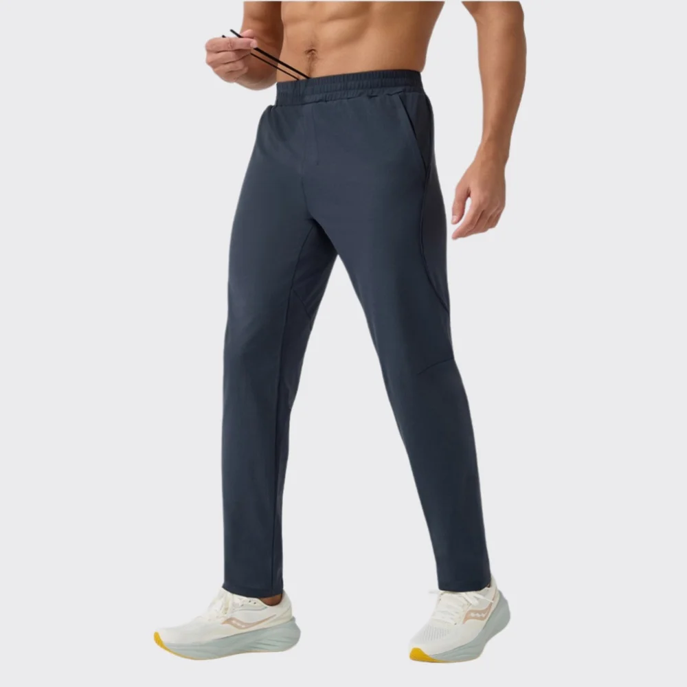 New Men Running Straight-leg Pants Fitness Sports Leggings Men's Slim Fit Fast Dry Outdoor Sports Trousers Fashion  Gym Pants
