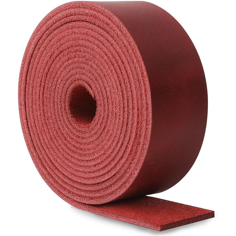 Crazy Horse Leather Wine Red Leather Head Layer Leather Strips 2mm Slightly Stiff Backpack with Shoulder Straps, Retro Leather R