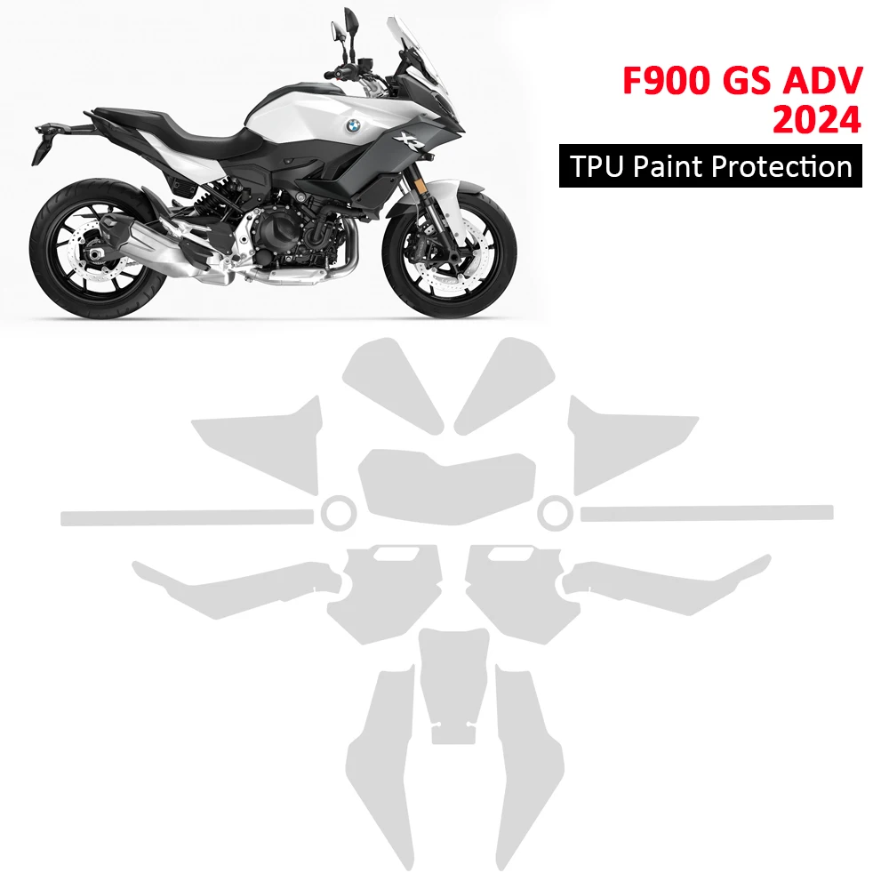 Motorcycle PPF Paint Protection Fairing Protection TPU Anti-scratch Film For BMW F900GS Adv F900 GS Adventure 2024