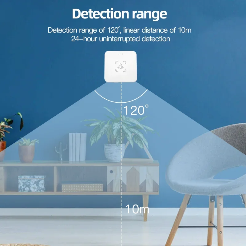 Imagem -04 - Mmwave-smart Sensor de Presença Humana Bluetooth Tuya Smart Life Detector de Distância Luminância Automática Doméstica Alexa Google