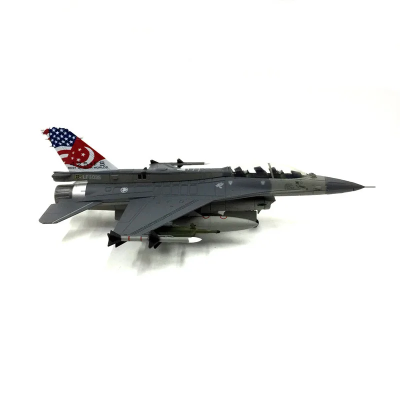 1/72 Scale Alloy Model Airplane Diecast Singapore F-16D Fighter Aircraft Military Aviation Simulation Aircraft Collection Gifts
