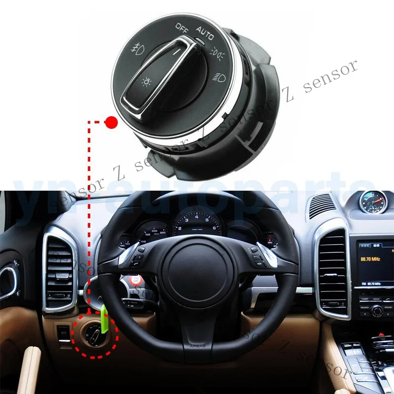 New Headlamp Switch 95861353305 for Porsche Cayenne 92A 3.0 Diesel Macan 95B 3.0