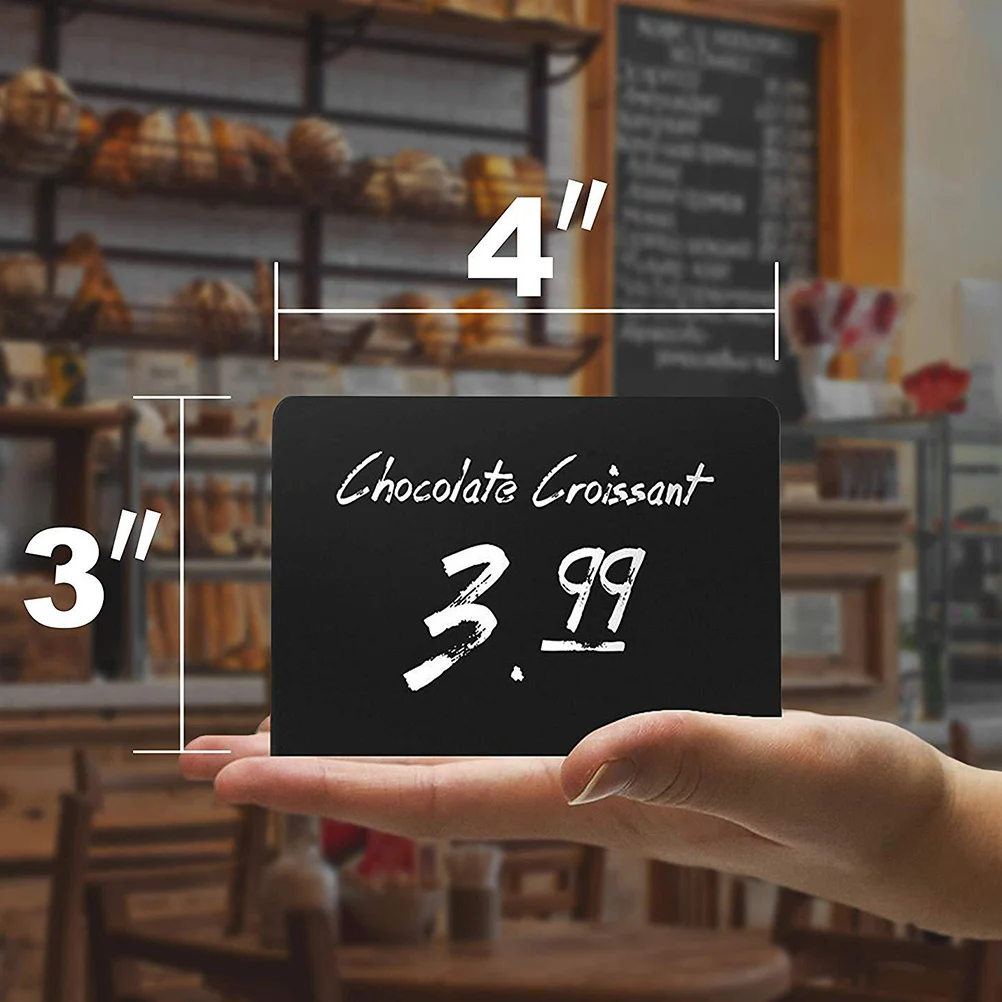

4Pcs Acrylic Small Blackboard Desktop Chalkboard Message Display Board For Wedding Party Events