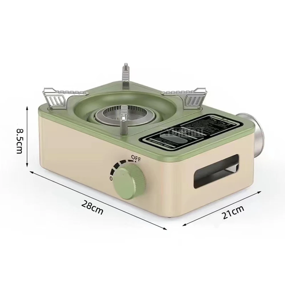 Réchaud de camping portable multifonctionnel, réchaud à gaz coupe-vent, ustensiles de cuisine, extérieur
