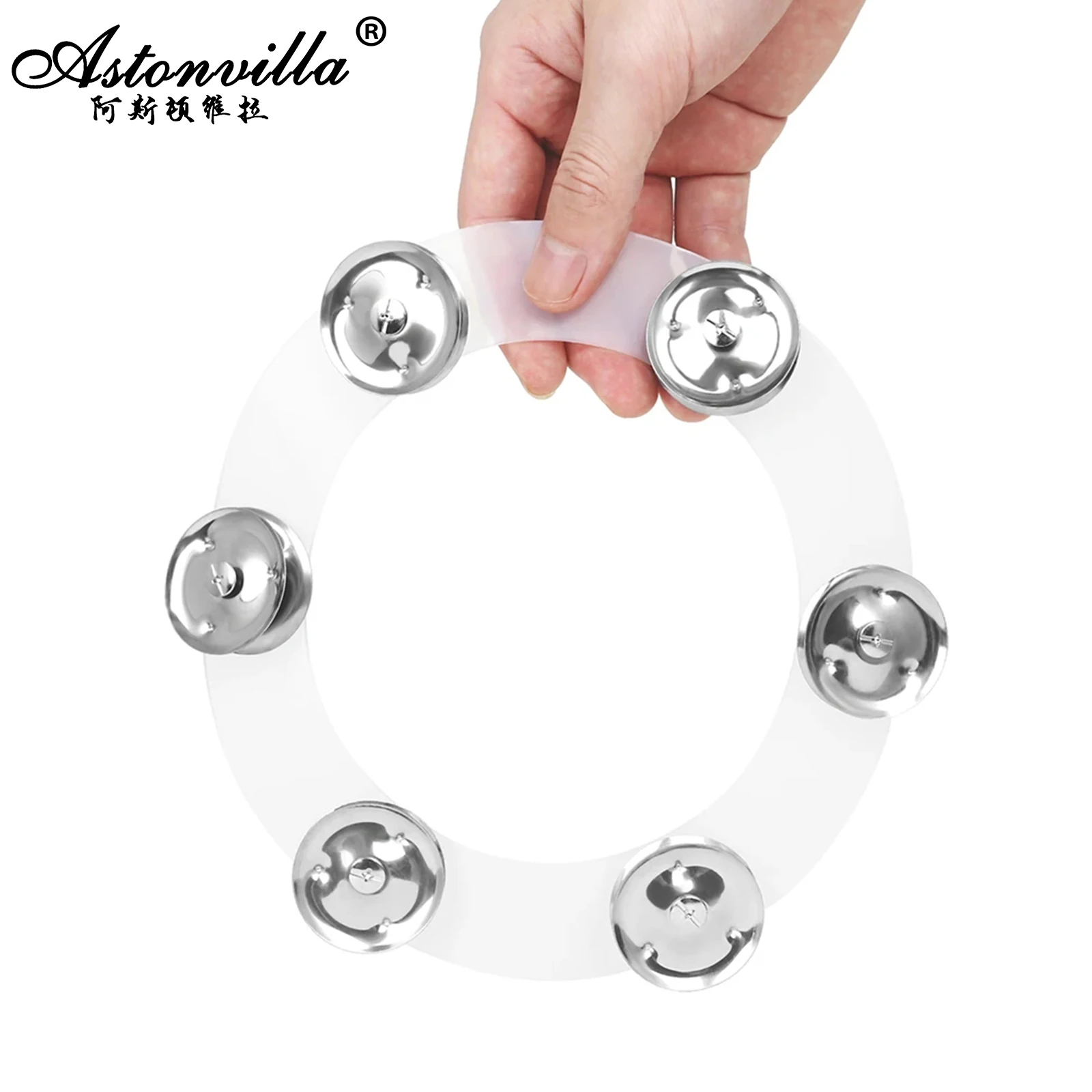 

Jazz Drum Stepping Cymbal Ring Bell Cymbals Hi Hat Tambourine Drum Set Stainless Steel Bells Percussion Instrument Accessories