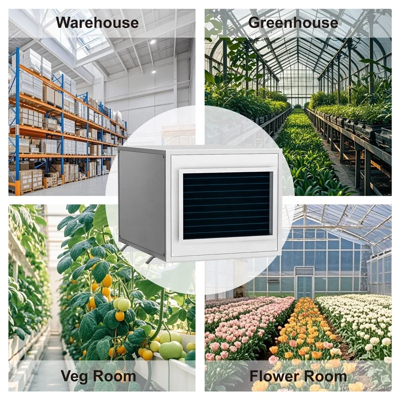 Desumidificador industrial montado no teto com capacidade de 40L / D para plantio de estufas, fazendas, indústrias, Shiman, fábrica, atacado, 220V 2