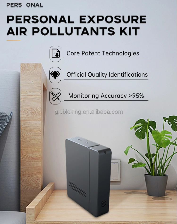 CE High Accuracy Portable Air Quality Monitor Air Pollution Monitoring System With Data Output And GPS Air Quality Sensor Tester