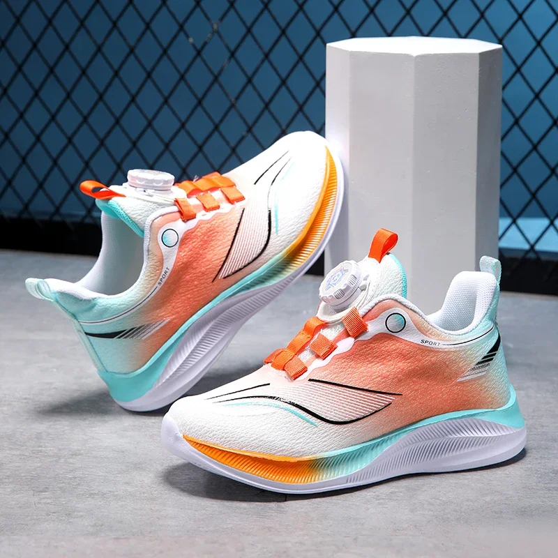 

Новинка 2025, осенние детские кроссовки для бега, дышащая легкая обувь с сеткой, удобная повседневная обувь на мягкой подошве для мальчиков и девочек